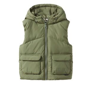 Zara Green Puffer Vest